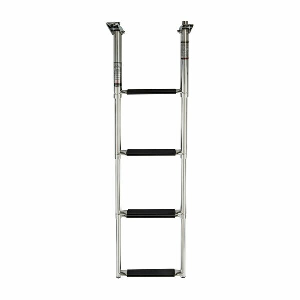 Whitecap Marine Products Stainless Steel 90 degrees Telecoping Ladder - 4 Step S-1854